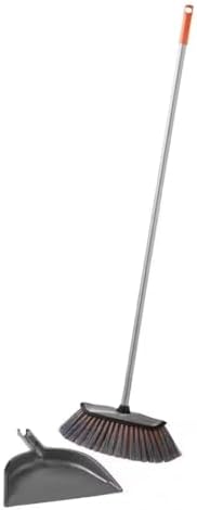 DUWASPORTS Smooth Sweep Angle Broom with Dustpan Set
