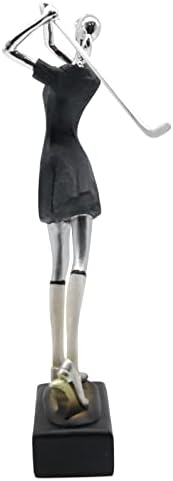 Lukitas Lady Golfer Statue 13 Resin Sculpture