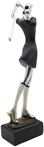 Lukitas Lady Golfer Statue 13 Resin Sculpture