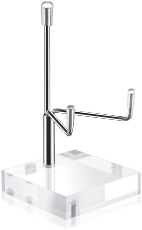 Adjustable Metal Plate Easel Stand with Clear Acrylic Base