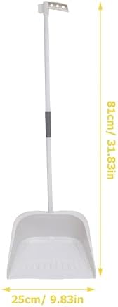 Lurrose Heavy Duty Broom and Dustpan Set with Long Handle