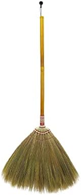 AW BROOMS Indoor Grass Broom 40 Inch Bamboo Handle