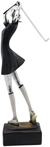 Lukitas Lady Golfer Statue 13 Resin Sculpture