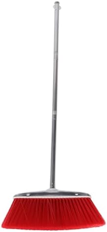 Ipetboom Heavy Duty Broom with Soft Bristles Red