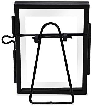 Isaac Jacobs 2x3 Brass and Glass Wall Frame 10-Pack Black