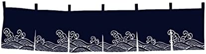Wave Pattern Traditional Noren Curtain 40x240cm 1