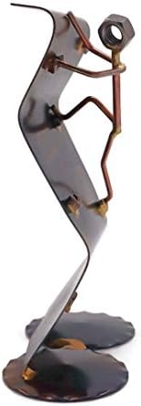 Rock Wall Climber Handmade Metal Art Figurine