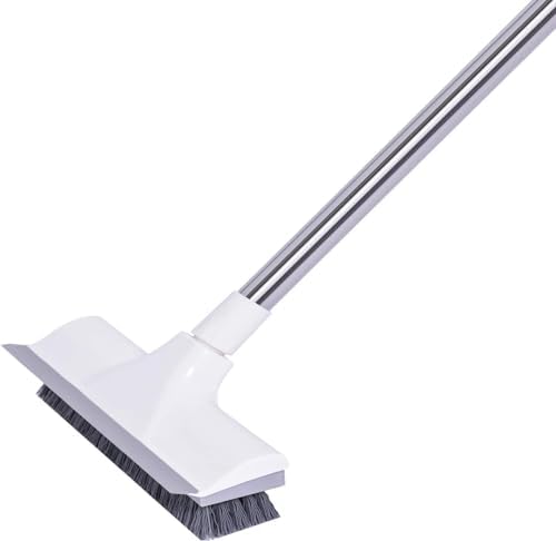 Yique 49 Inch Floor Scrub Brush with Adjustable Handle