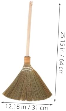 Minkissy 2pcs Natural Grass Soft Broom - 2515 Long Handle