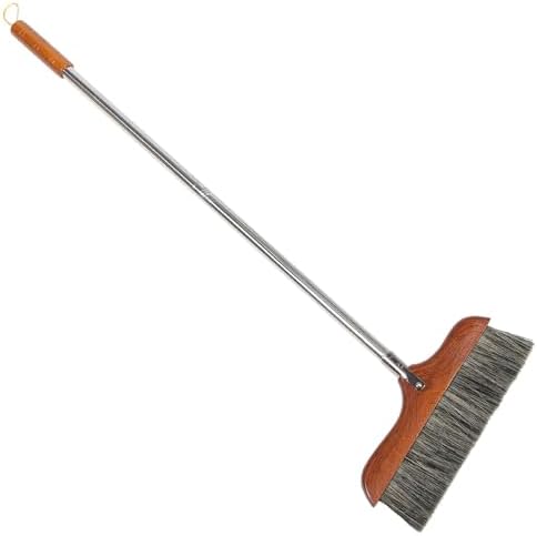 Yardwe Horse Hair Broom with Wooden Handle and Hanging Hole 1