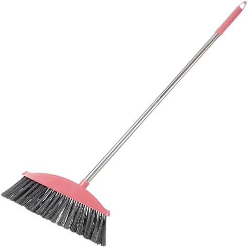 Luxshiny Broom with Metal Handle for Home Cleaning