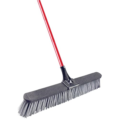 Libman 829 Push Broom Heavy-Duty Bristles 24 Inch