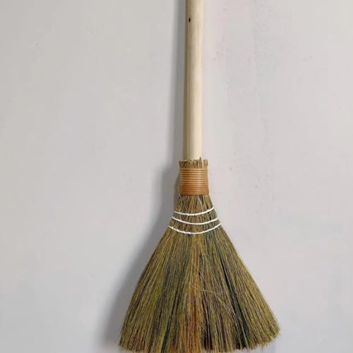 VOSAREA 2PCS Hand Woven Kitchen Broom with Wood Handle