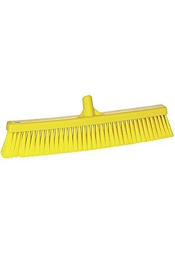 Vikan Push Broom with Soft Filament 24 Inch Yellow