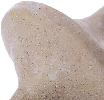 DN DECONATION Spinning Top Statue - Beige Resin Desk Decor
