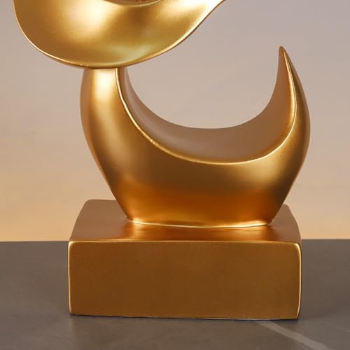 Green Flame Bird Resin Sculpture for Home Decor
