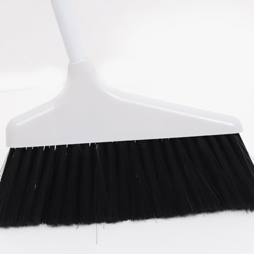 Lurrose Heavy Duty Broom and Dustpan Set with Long Handle