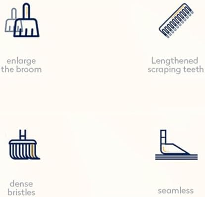 CENGNIAN Long Handle Broom and Dustpan Set 1