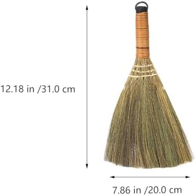 2Pcs Natural Asian Broom for Indoor Sweeping