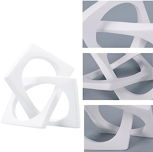 DOVDOV Geometric Cube Knot Sculpture Decor
