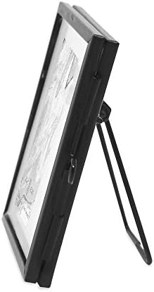 Isaac Jacobs 2x3 Brass and Glass Wall Frame 10-Pack Black