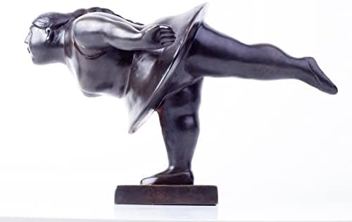 Fat Woman Bronze Statue Yoga Sculpture 106 Inch Decor