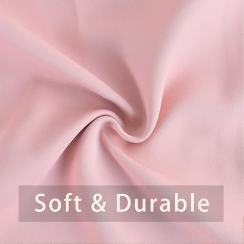 UPOPO Pink Curtains 2 Panels 52x92 Inch Blackout Drapes