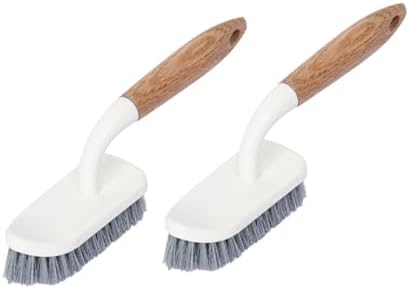 Hoement 2pcs Hard Bristle Floor Brush Set