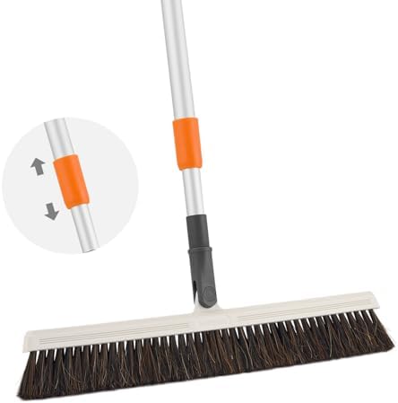 Superio 18 Horsehair Swivel Broom for Hardwood and Tile Floors