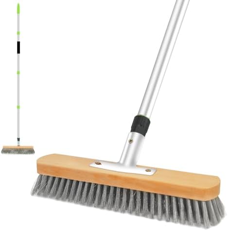ETOUPA Heavy Duty Deck Brush with 62 Long Handle 1