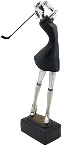 Lukitas Lady Golfer Statue 13 Resin Sculpture