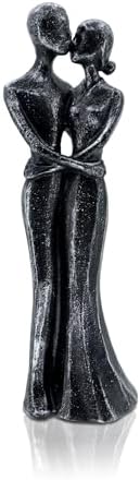 Xmeden Romantic Couple Resin Sculptures for Anniversary Gifts