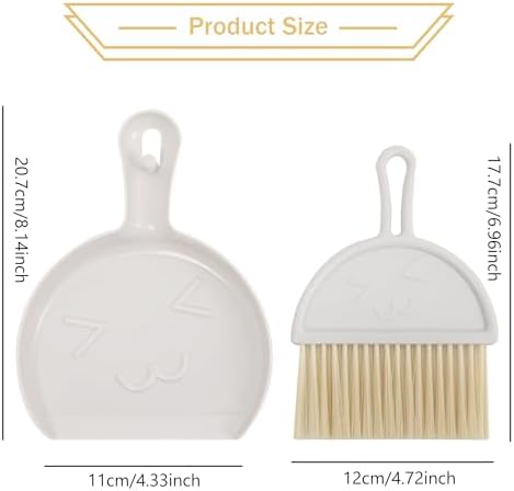 Ketive Mini Broom and Dustpan Set for Cleaning