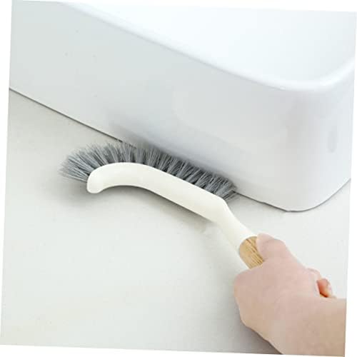 2pcs Floor Brush for Bathroom Cleaning with Wooden Handle