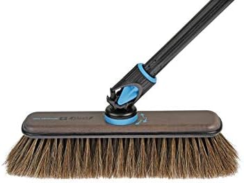 Swiss Move Broom Smokey Horsehair with 5-Piece Handle