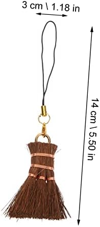 Beaupretty Mini Palm Broom for Desk Cleaning