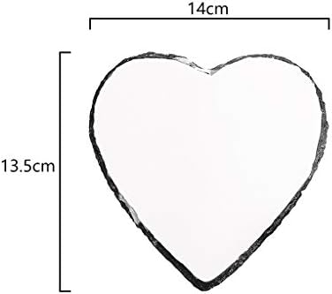 Moonlove Custom Heart Shape Rock Slate Photo Frame