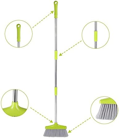 FGY 48 Broom Dustpan Set with Green Handle