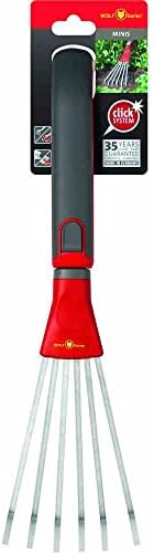 Wolf-Garten Small Fan Broom with Red Handle 1