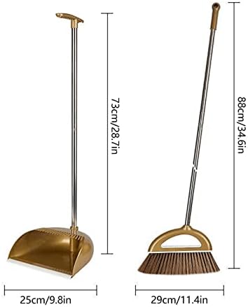 Bavokon Upgrade Long Handle Broom with Dustpan Combo Set
