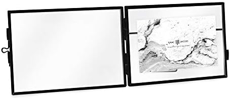 Isaac Jacobs 6x4 Black Brass and Glass Frame