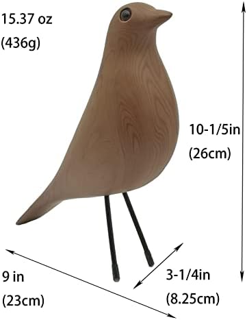 Mid-Century House Bird Sculpture - Wood Color