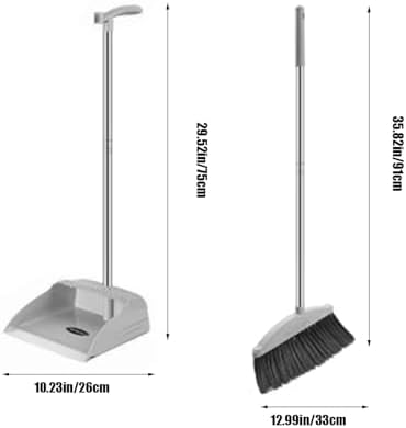 CENGNIAN 180 Degree Angle Broom and Dustpan Set
