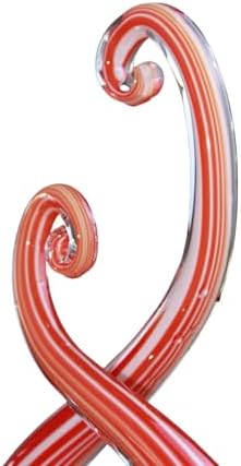 LLAVVD 14 Glass Flag Sculpture with Base Patriotic Decor