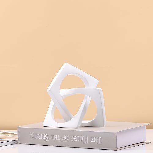 DOVDOV Geometric Cube Knot Sculpture Decor
