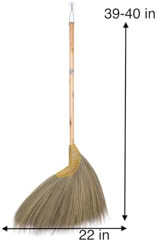 SN SKENNOVA 10-Piece Natural Grass Broom Set