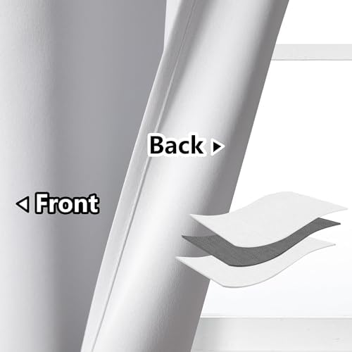 AOSKY Door Curtains for Privacy Light Blocking 52x90 Panels Set
