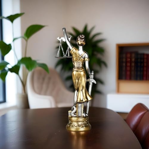 15 Inch Lady Justice Statue - Home Office Decor Sculpture