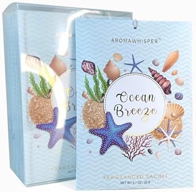 Ocean Breeze Scented Sachets - 8 Pack Fresh Fragrance