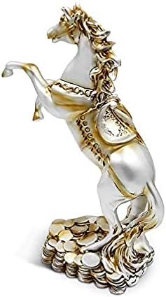 DreamsEden Rearing Horse Statue Standing on Coins 125 H 4 Lbs